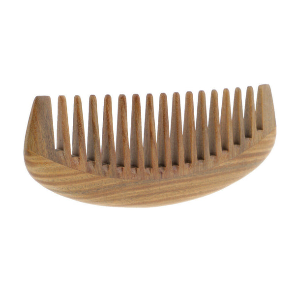 Wooden Hair Comb, Wide Tooth Hair Massage Comb for Women and Men, Small Pocket