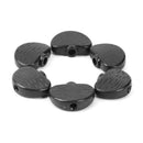 Wood Grain Semicircle Black Ballad Electric Guitar Buttons Knobs Handle Set