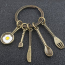 Creative Metal Car Keyring Kitchenware Kitchen Supplies Keychain Key Chain Ring