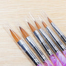 6 Pieces Acrylic Nail Art Brush, Pen Nail Brush for Nail Art Manicure Tool,