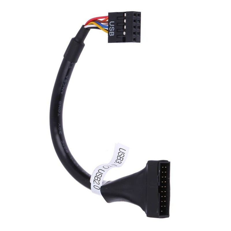 USB 3.0 20 Pin Male to USB 2.0 9 Pin Motherboard Female  Cable