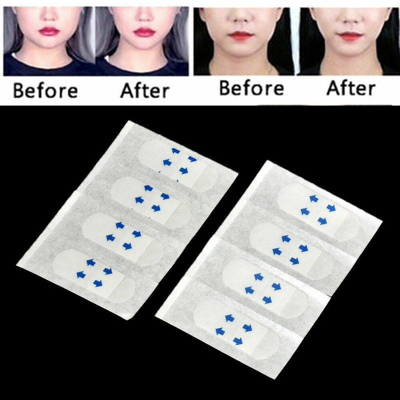 40pcs V Shape Face Lift Up Fast Work Maker Chin Adhesive Tape Face Lift Tool YK
