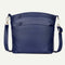 Solid Color Shoulder Messenger Handbags Women Leather Crossbody Bags (Blue)