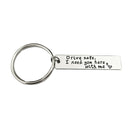 5 Pcs Stainless Steel Keyrings Gift Drive Safe I Need You Here with Me Keyc H8B4