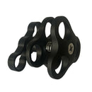 2x Scuba Diving Lights Clamp 3 Holes for Ãâ€ 25mm Ball for Light Arm System