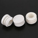 18mm Diameter Plastic White Plug Caps Inserts For Tubes Cap 24 Pieces