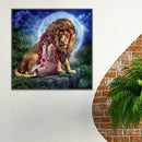 5D DIY Full Drill Diamond Painting Lion Cross Stitch Embroidery Mosaic Kit