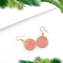 Fashion Women Round Crystal Dangle Ear Hook Circle Drop Earrings Jewelry A
