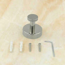 1pc Stainless Steel Single Coat Hook Round Base Cloth Hanger Bathroom Tools