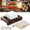 2Pcs Natural Handmade Wooden Soap Dish Soap Holder Soap Case For Bathroom Shower