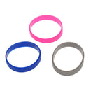 10 Silicone Rubber Bracelet Cuff Wristband Wrist Band 12mm O3L1