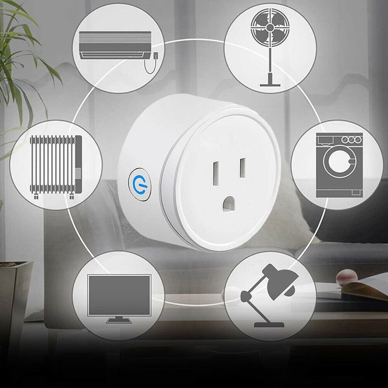 Voice Control Mini US Wifi Plug Wireless Remote Smart Home Socket Switch A