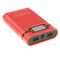 3 in 1 Solar Charger Power Bank 12000mAh USB Battery Red