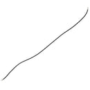 5X( 3mm Black Rubber Cord Necklace with Stainless Steel Closure - 18 Inch J2G3)