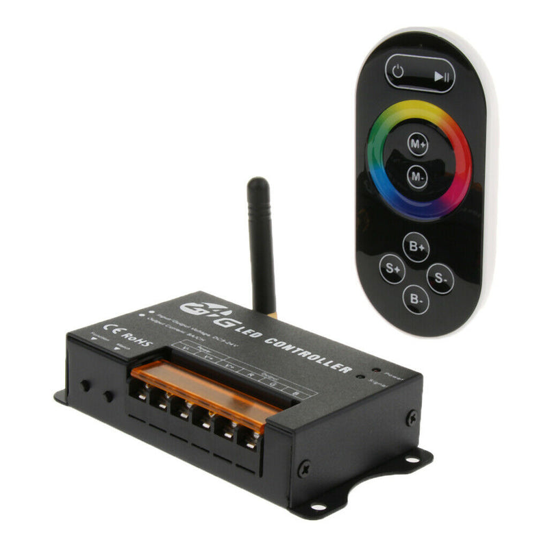 2.4g DC5-24V RGB LED Controller RF Touch Remote For RGB LED Strips