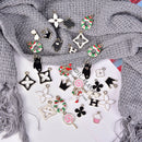 30Pcs/Set Mixed Style Alloy Enamel Charms Bracelet Pendant DIY Jewelry Findi BX