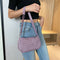 Retro Alligator PU Women Handbag Tote Street Underarm Shoulder Bag (Purple)