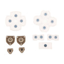 1 Set Button Conductive Rubber Pad for Sony PS4 w/ 2x Aim Assistance Ring