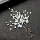 Women Hairpin Wedding Bridal Opal Crysta Hairpins Handmade Hair Jewelry N%PJ Gw