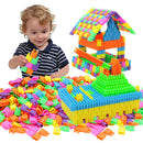 450 Pieces DIY Building Blocks, Colorful Plastic Puzzle Construction Playset,