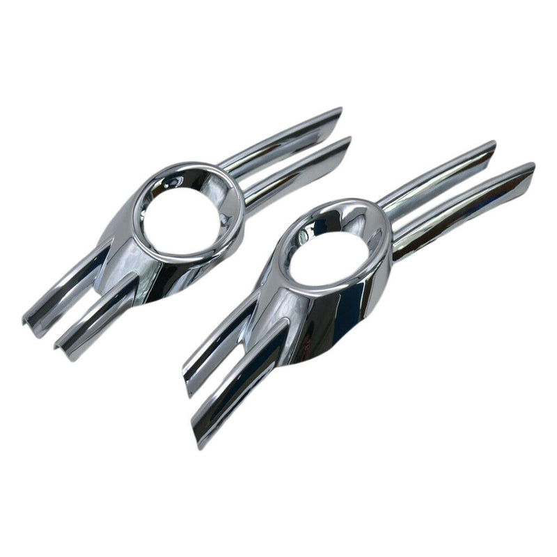 2 Sets Fog Light Lamp Cover Bumper Grille Trim Protect For