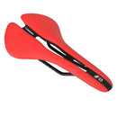 Road Folding Bike Saddle Racing Hollow Saddle EVA Seat Parts Women Men Red