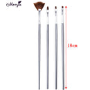 4pcs nail art gel design pen painting polish brush dotting drawing tool set LJ