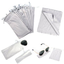 1 Pouch Sunglasses Soft Cloth Dust Cleaning Optical Glass Carry Bag Portable ME