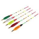5pcs Vertical Fishing Float Bobbers Wooden Fishing Buoy Rock Fishing Tackle