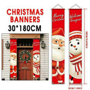 Merry Christmas Snowman Santa Claus Banner Flag Walls Hanging Decor. Xmas Z4Y2