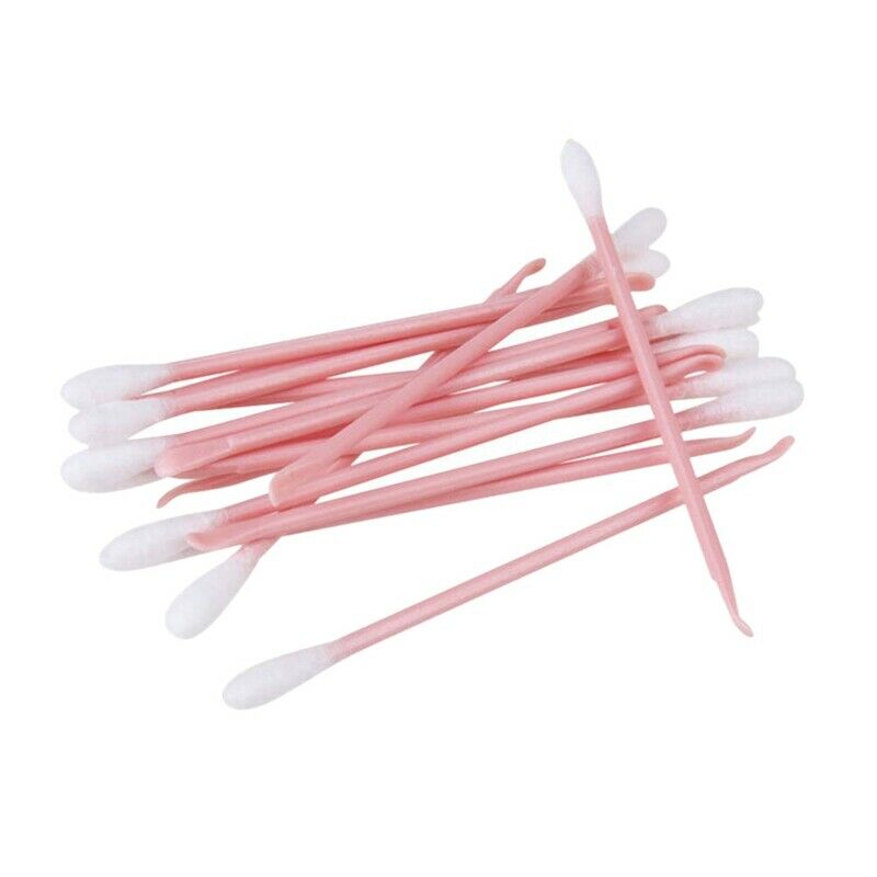 80Pcs Double Head Cotton Swabs Ear Clean Tools Earpick Makeup Cotton Tip Su P5K7