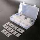 2 Pieces Embroidery Floss Organizer Box - 18 Slots Detachable Design with 2