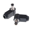 2Pc 2.5x5.5mm Right Angle 90Â° Male Plug Jack DC Tip Socket Connector Adapter OZ