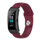 18mm Silicone Wrist Strap Watchband for Huawei Honor B5/S1/FIT (Wine Red)