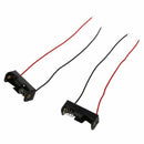 5pcs 4.3" Wire Leads Black Battery Storage Slot Holder 1 x 12V 23A/27A