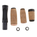 Fishing Tackle Spinning Rod Building Split Grip Cork Handle Kit + Reel Seat