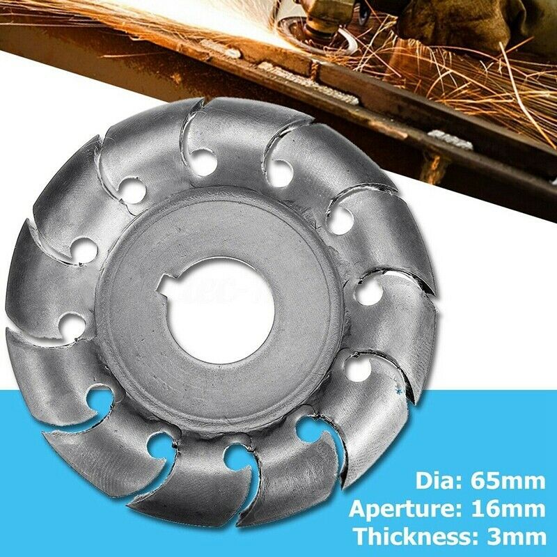 12 Teeth 16mm Multifunctional High Hardness Wood Carving Disc Angle Grinder W5V7