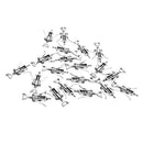 20 Pieces Wine Bottle Opener Design Pendant Cork Screw for Keychain Necklace DIY