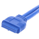 20Pin 3.5" front panel 2 ports USB 3.0 expansion adapter connector floppy bayÂ·q