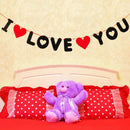 Non-woven i love you Bunting Banner Wedding Marriage Room Valentine's Day Dec-OZ