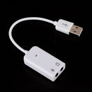 USB 7.1 Sound Card External Independent Computer Desktop With Cable Free DriveJR