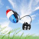 Electric Bike for Safety Cycling 4 Sound 6 LED Police Car Siren Light Horn Bell