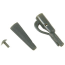 50Pcs/Sets Fishing Terminal Tackle Safety Lead Clips with Pins Tail Rubber  I1H3