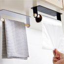 Metal Wall Hanging Holder Wood Towel Shelf Toilet Paper Organizer Rag Holde L3P7
