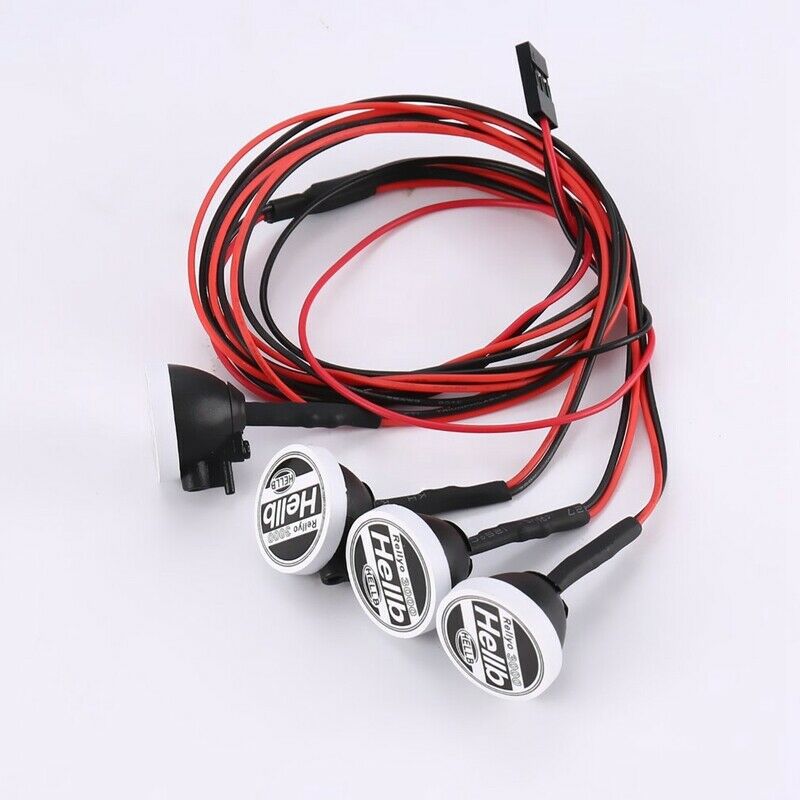 RC Car 4 Round LED Light Cover for 1:10 RC Crawler for Traxxas TRX-4 Axial  G1E9