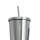 1 pcs Vacuum Flask Straw Cup Double Layer Water Cup 304 Stainless Steel
