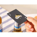 Beer Bottle Opener Black Poker Card Personalized Stainless Steel of Spades B&+