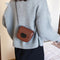 Casual Crocodile Leather Crossbody Bag Women Chain Shoulder Handbag (Brown)