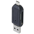 5X(USB 2.0 + USB mini OTG SD Card Reader Cell Phone Tablet PC M9U3)