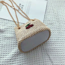 Bohemia Straw Bags Women Shoulder Bag Messenger Rattan Bags Cherry Embroide